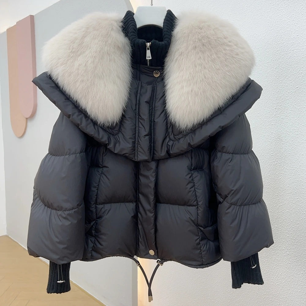 Adèle | Manteau d'hiver pour femme avec un col en laine
