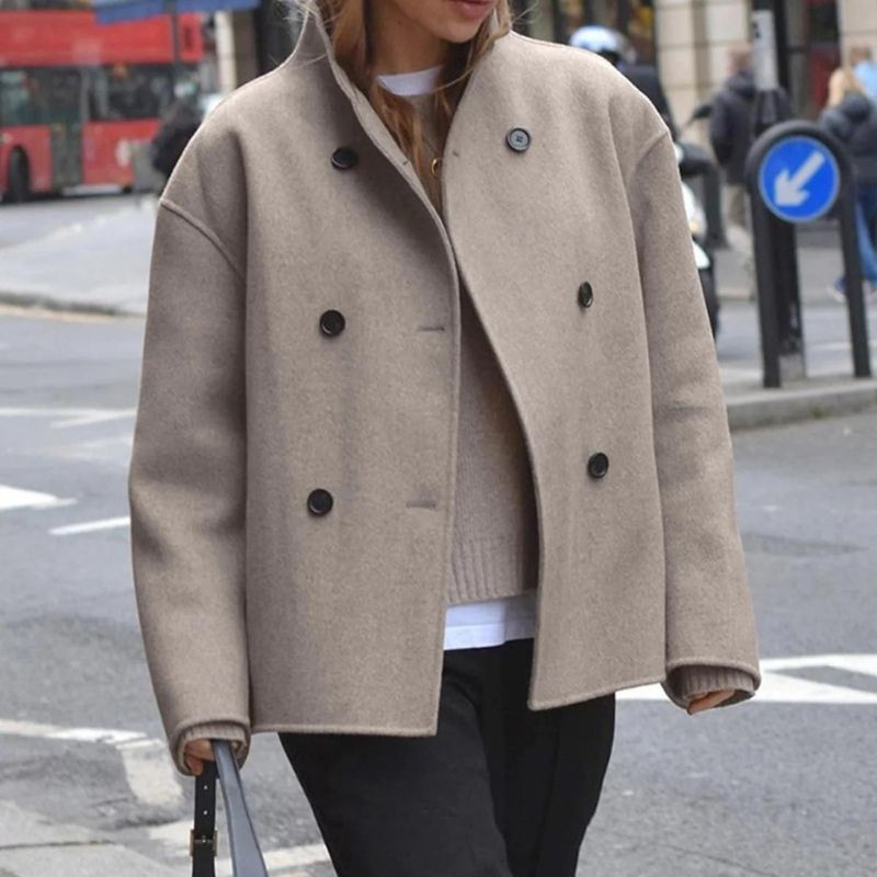 Aurélie | Veste oversize à double boutonnage