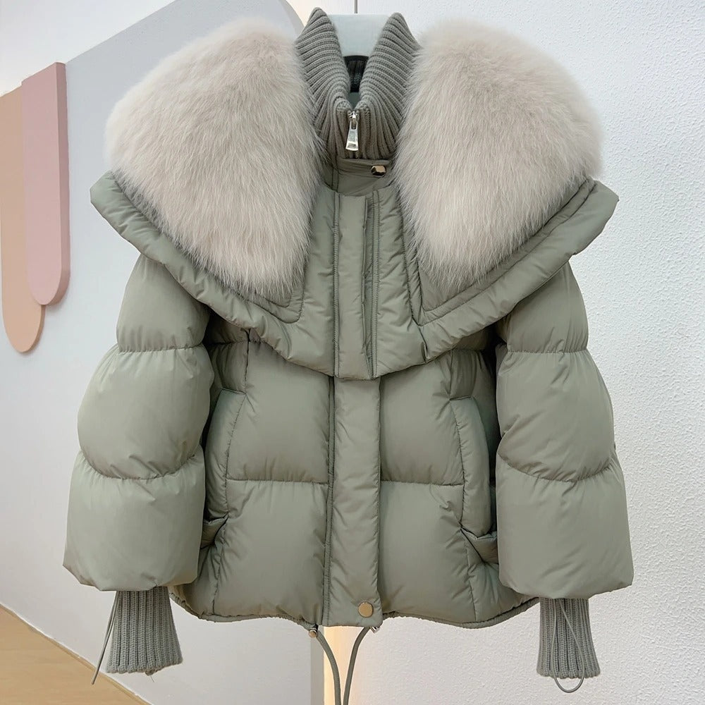 Adèle | Manteau d'hiver pour femme avec un col en laine