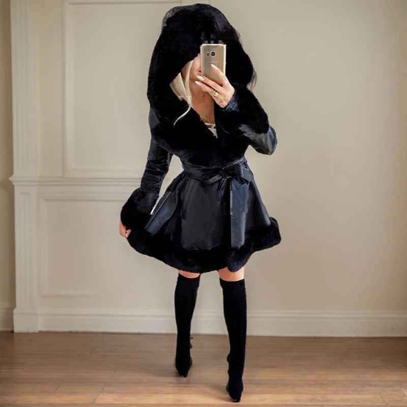 Céline | Manteau d'hiver pour femme en forme de robe